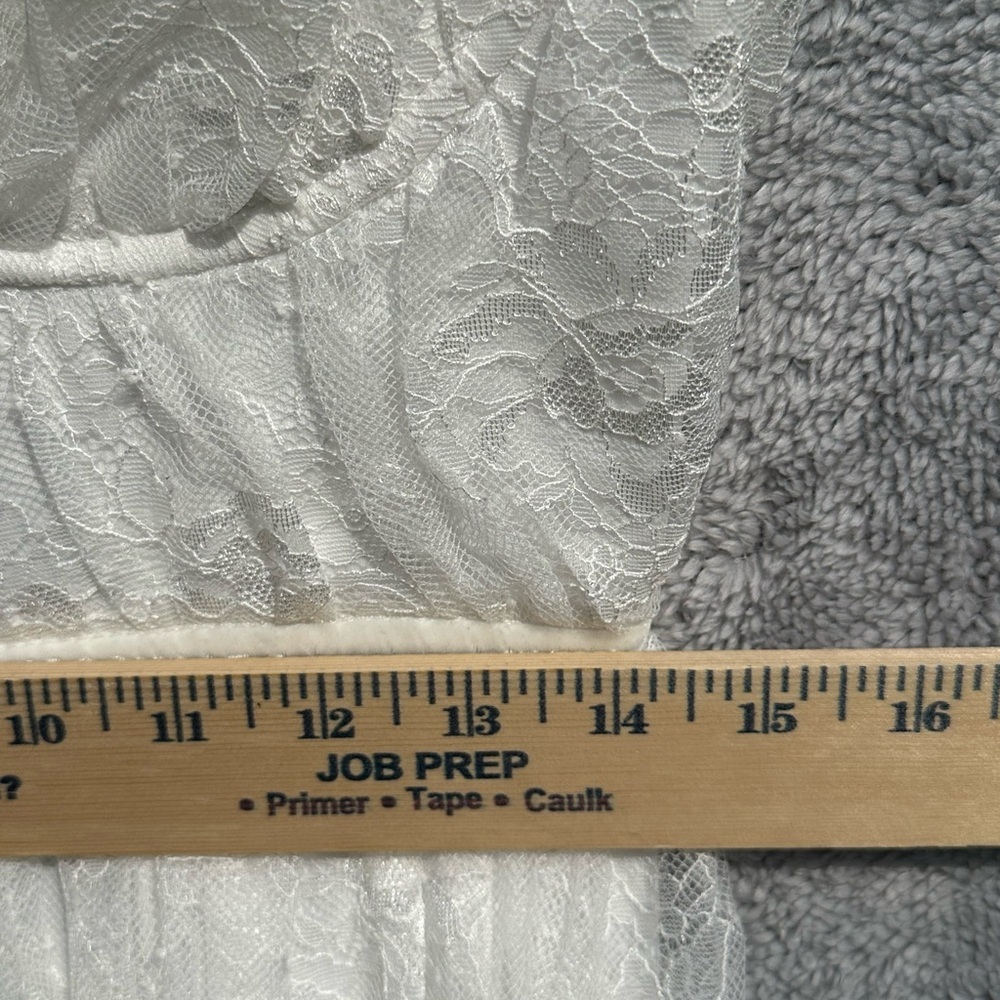Lulus White Lace Bustier Midi Dress NWT Bridal Shower Midi Wedding Homecoming - Picture 9 of 9